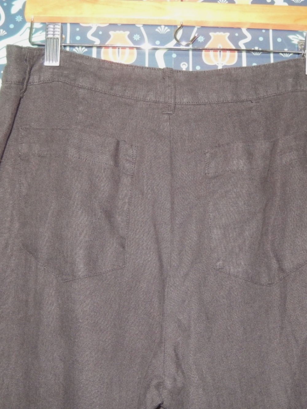 Sanctuary Marine Linen Sailor Black Wide Leg Pants New 28 - Picture 10 of 10